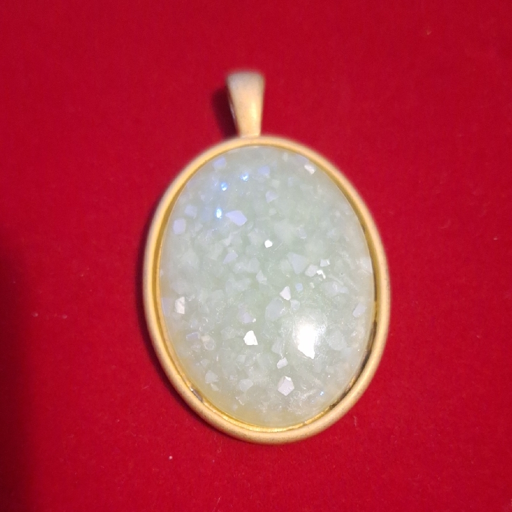 Mint Confetti Pendant